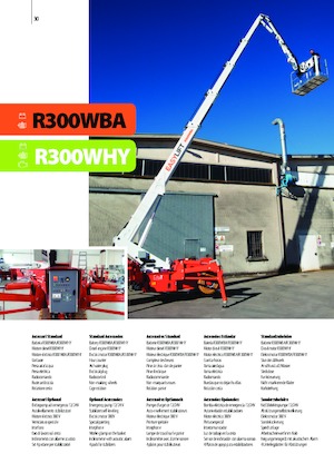 Gumikerekes töretőgémes munkaállványok Easy Lift R300WBA 