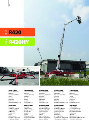 Lánctalpas teleszkópgémes munkaállványok Easy Lift R420WHY 