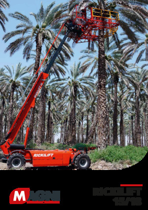 Gumikerekes töretőgémes munkaállványok MAGNI Ricklift 15