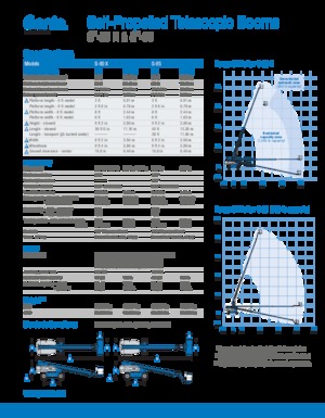 Gumikerekes töretőgémes munkaállványok Genie S-85