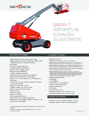Gumikerekes töretőgémes munkaállványok Skyjack SJ 40 T
