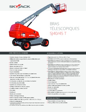 Gumikerekes töretőgémes munkaállványok Skyjack SJ 40 T
