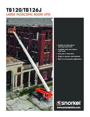 Gumikerekes töretőgémes munkaállványok Snorkel TB126J