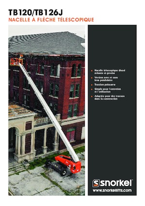 Gumikerekes töretőgémes munkaállványok Snorkel TB126J