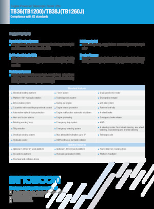 Gumikerekes töretőgémes munkaállványok Sinoboom TB36