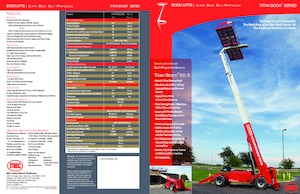 Gumikerekes töretőgémes munkaállványok MEC TITAN BOOM 60-S