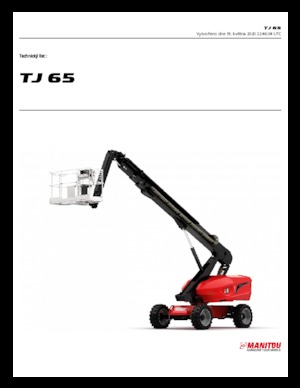 Gumikerekes töretőgémes munkaállványok Manitou TJ 65