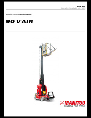 Gumikerekes vertikális emelésű munkaállványok Manitou 90 V´Air