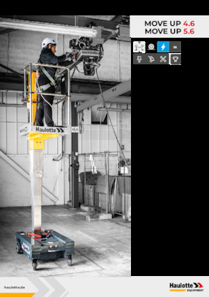 Gumikerekes vertikális emelésű munkaállványok Haulotte Move Up 5.6 