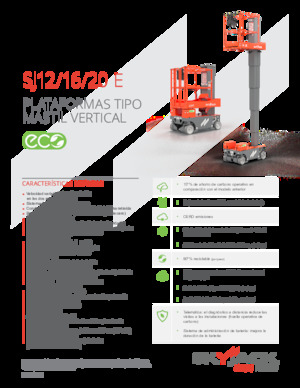 Gumikerekes vertikális emelésű munkaállványok Skyjack SJ 12 E