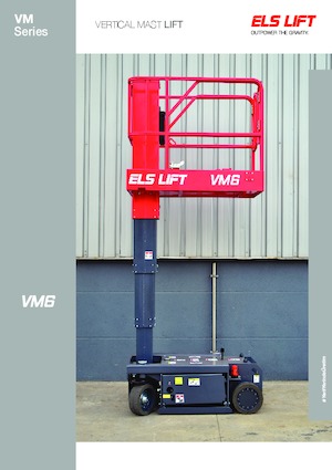 Gumikerekes vertikális emelésű munkaállványok ELS Lift VM6