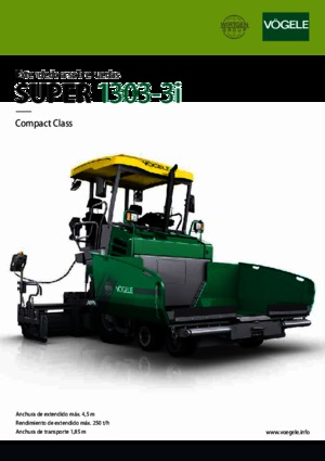 Gumikerekes finiserek Vögele Super 1303-3i