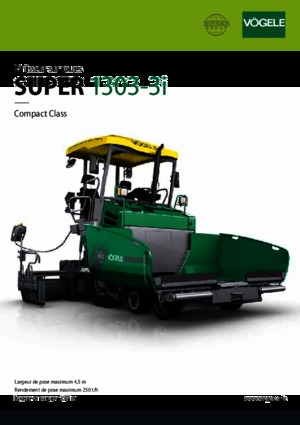 Gumikerekes finiserek Vögele Super 1303-3i