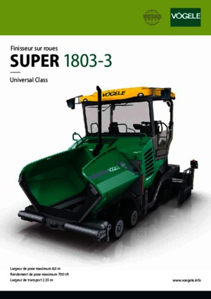 Gumikerekes finiserek Vögele Super 1803-3