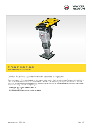 Benzines és dízel dönglők Wacker BS 70-2i 11