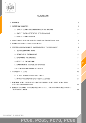 Benzines és dízel dönglők Enar PC 65 R2T