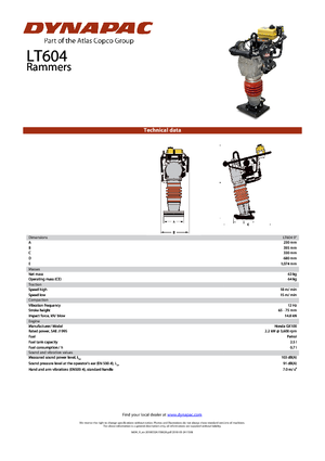 Benzines és dízel dönglők Dynapac LT 604-9