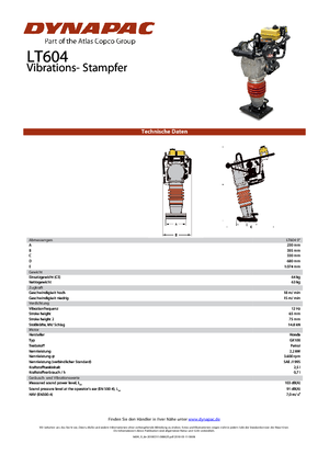 Benzines és dízel dönglők Dynapac LT 604-9