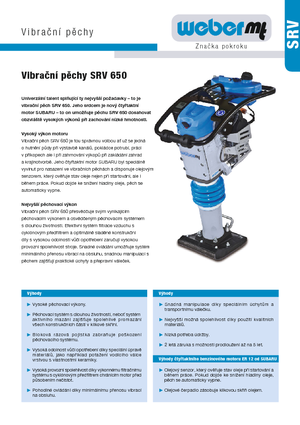 Benzines és dízel dönglők weber mt SRV 650