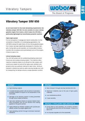 Benzines és dízel dönglők weber mt SRV 650
