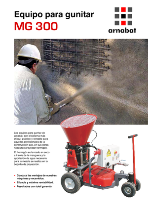 Lőttbeton gépek Arnabat MG 300