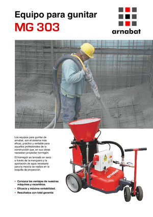Lőttbeton gépek Arnabat MG 303