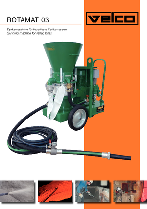Lőttbeton gépek VELCO Rotamat  0,4tb 32
