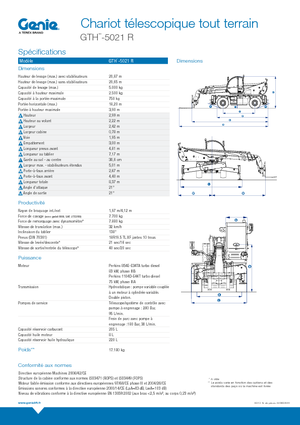Forgó felsővázas teleszkóps rakodók Genie GTH 5021 R