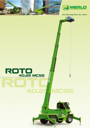 Forgó felsővázas teleszkóps rakodók Merlo Roto 40.25 MCSS