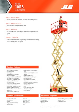 Gumikerekes ollós személyemelők JLG 10RS