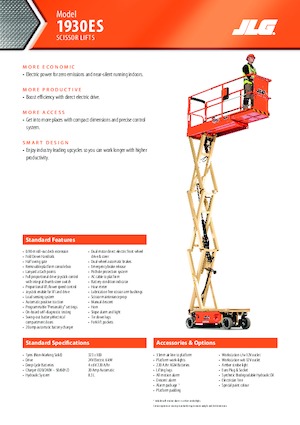 Gumikerekes ollós személyemelők JLG 1930ES