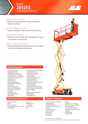 Gumikerekes ollós személyemelők JLG 2032ES