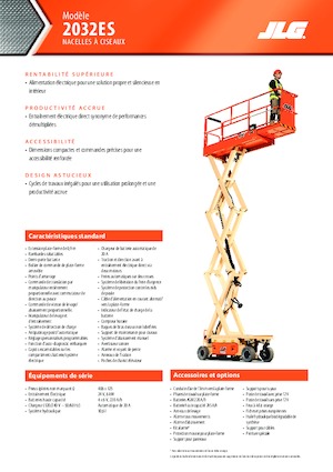 Gumikerekes ollós személyemelők JLG 2032ES