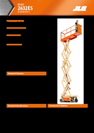 Gumikerekes ollós személyemelők JLG 2632ES