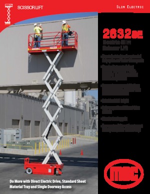 Gumikerekes ollós személyemelők MEC 2632SE