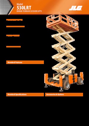Gumikerekes ollós személyemelők JLG 530LRT