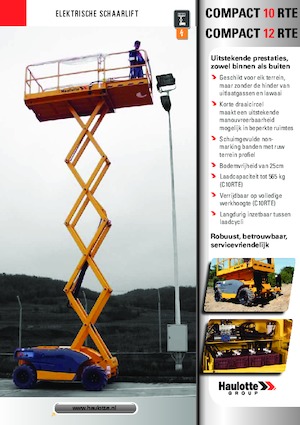 Gumikerekes ollós személyemelők Haulotte Compact 10 RTE