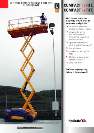 Gumikerekes ollós személyemelők Haulotte Compact 10 RTE