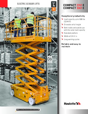 Gumikerekes ollós személyemelők Haulotte COMPACT 3347 E