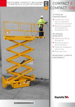 Gumikerekes ollós személyemelők Haulotte Compact 10N