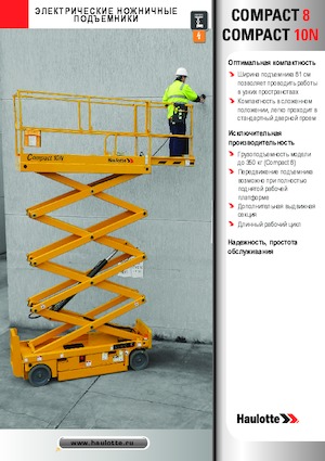 Gumikerekes ollós személyemelők Haulotte Compact 10N