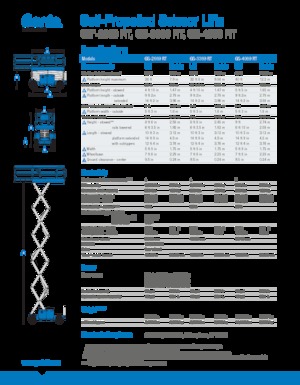 Gumikerekes ollós személyemelők Genie GS-3369 RT