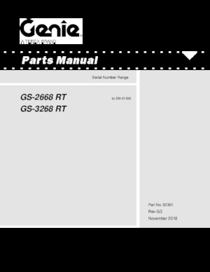 Gumikerekes ollós személyemelők Genie GS-2668 E