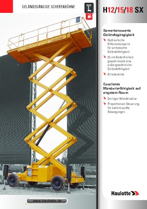 Gumikerekes ollós személyemelők Haulotte H15 SX