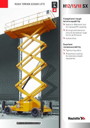 Gumikerekes ollós személyemelők Haulotte H15 SX
