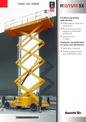 Gumikerekes ollós személyemelők Haulotte H15 SX