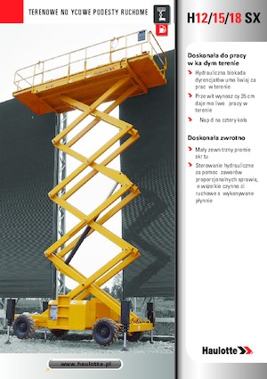 Gumikerekes ollós személyemelők Haulotte H15 SX