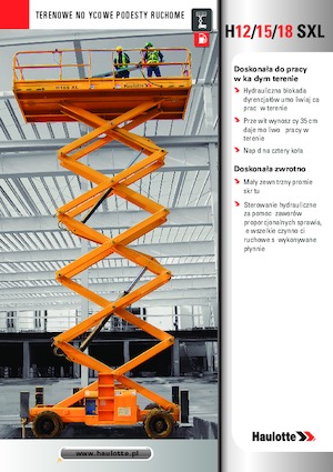 Gumikerekes ollós személyemelők Haulotte H18 SXL