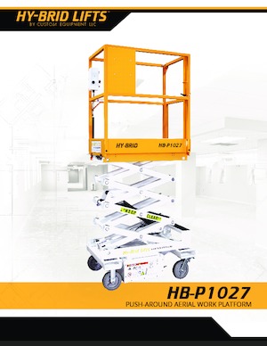 Gumikerekes ollós személyemelők Custom Equipment HB-P1027