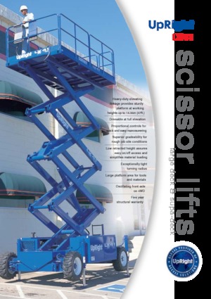 Gumikerekes ollós személyemelők UpRight LX 41 BE SD